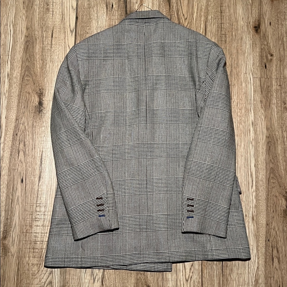 NEW! Zara Plaid Wool Oversized Blazer Size S - Picture 8 of 12